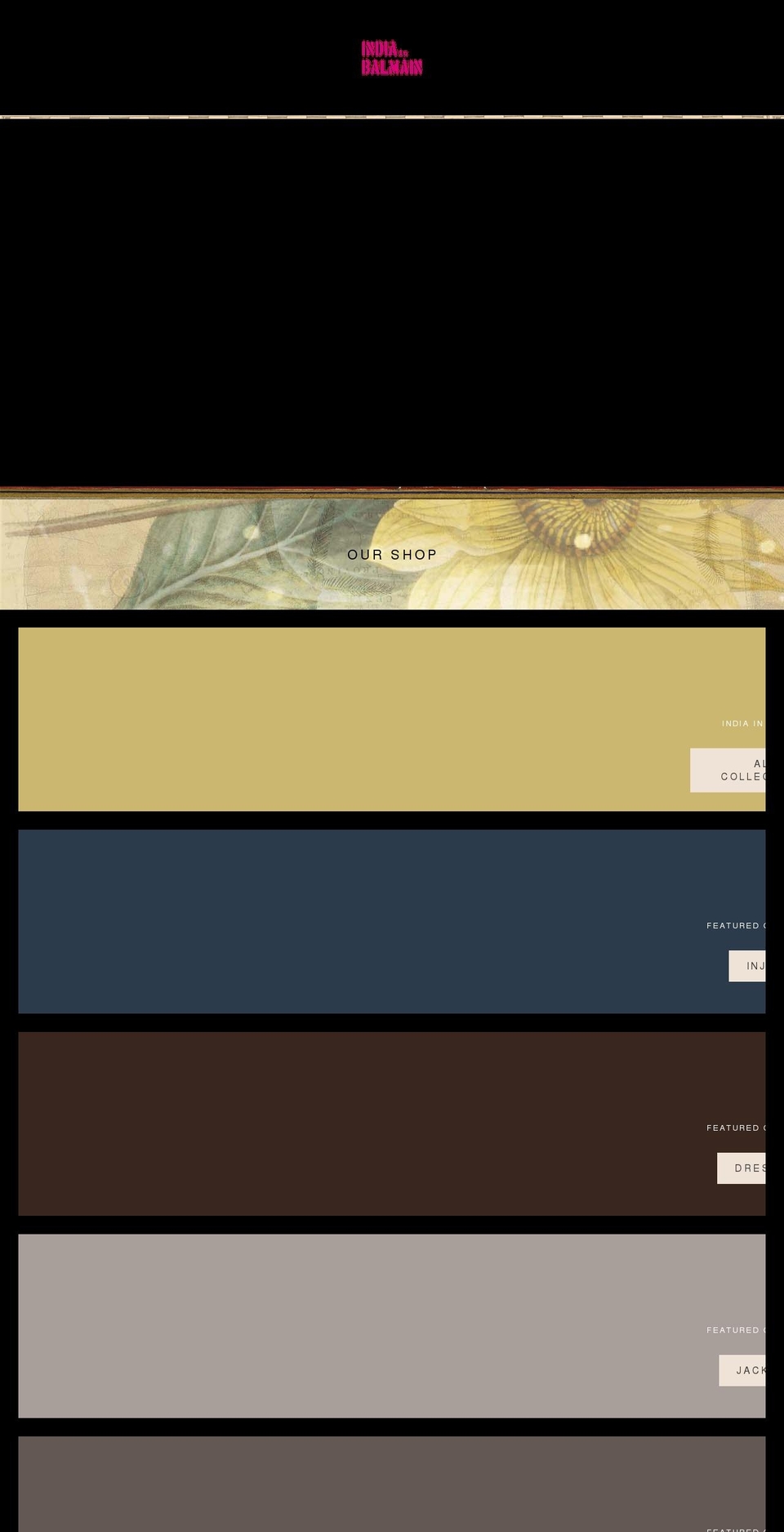 indiainbalmain.com.au shopify website screenshot
