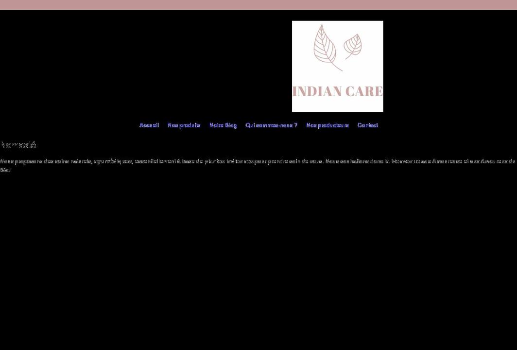 indian-care.com shopify website screenshot