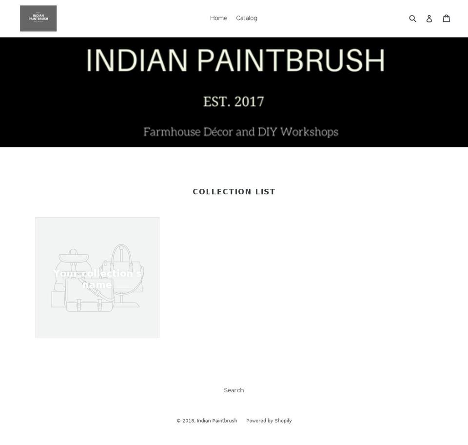 indian-paintbrush.com — Shopify storefront screenshot