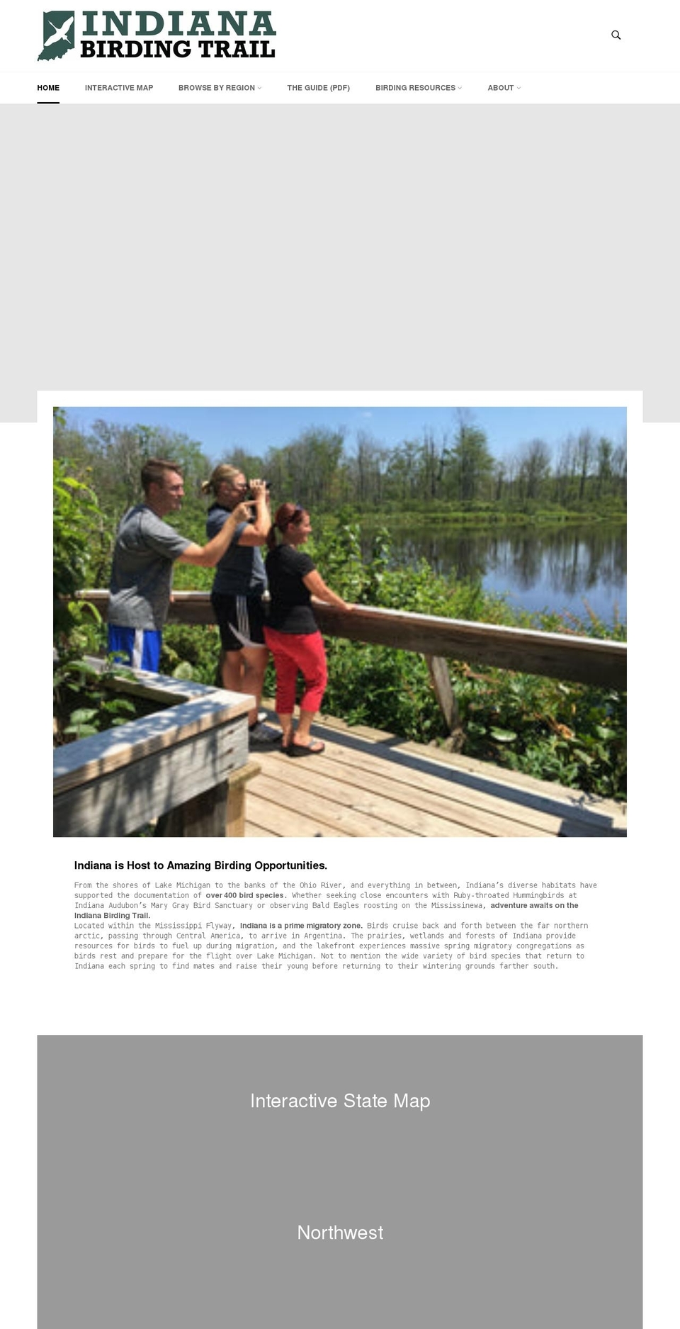 indianabirdingtrail.com shopify website screenshot