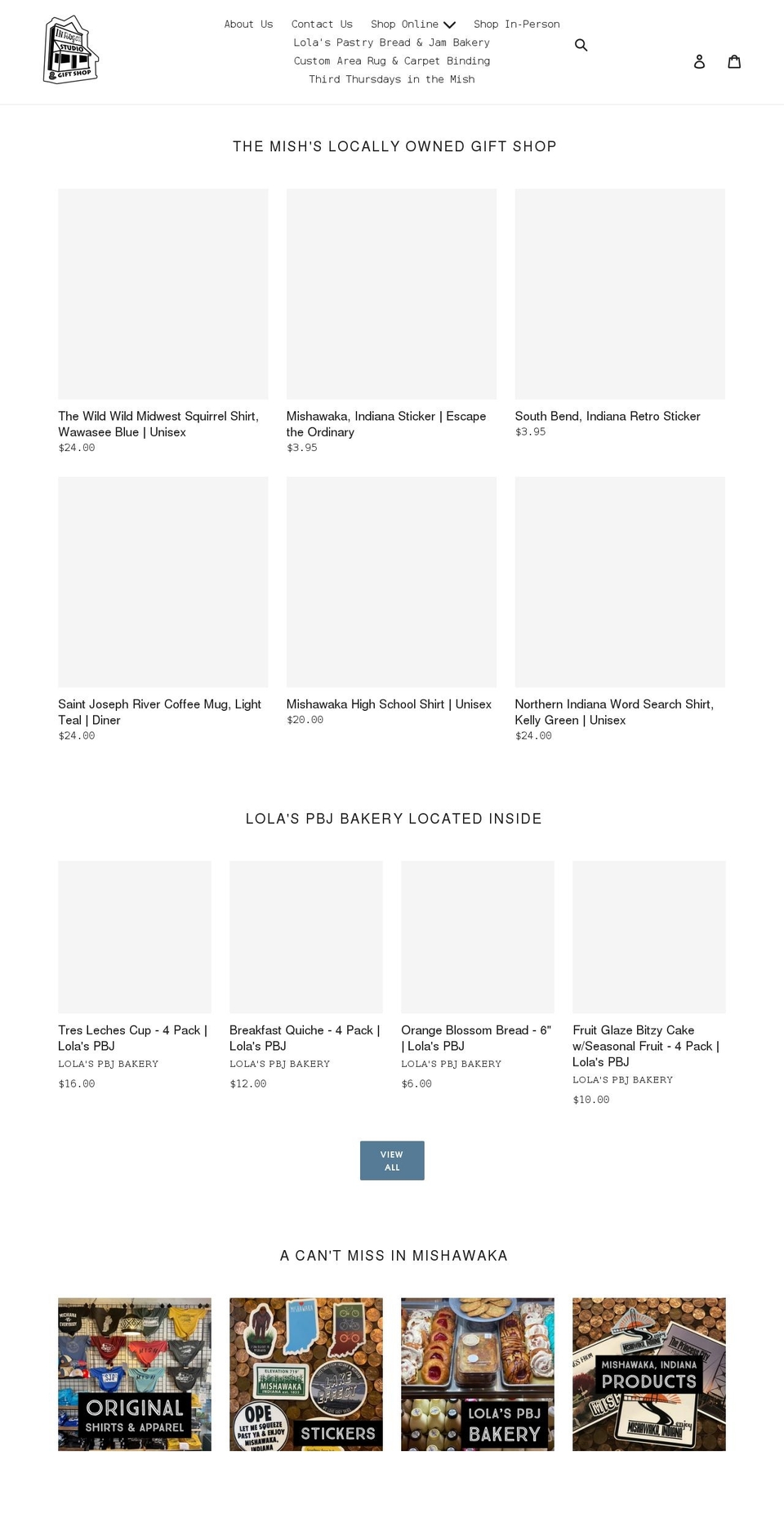 indianarugco.com shopify website screenshot