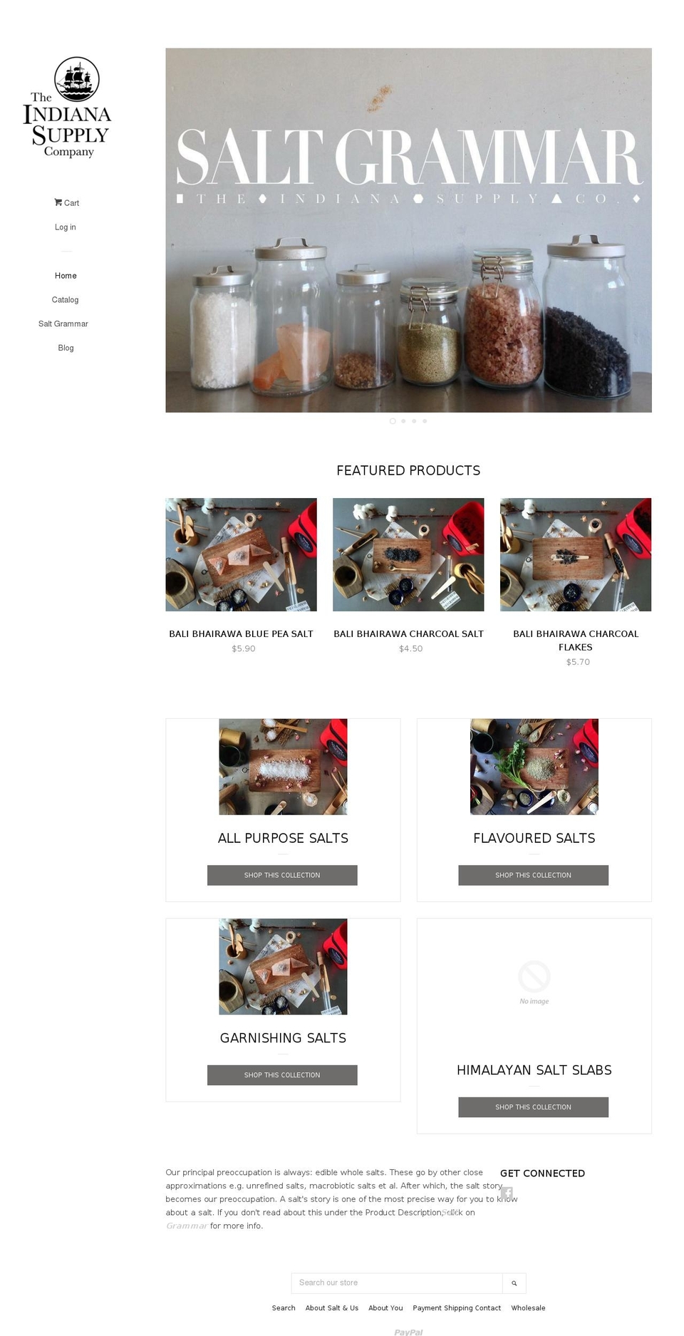 indianasupplyco.com — Shopify storefront screenshot