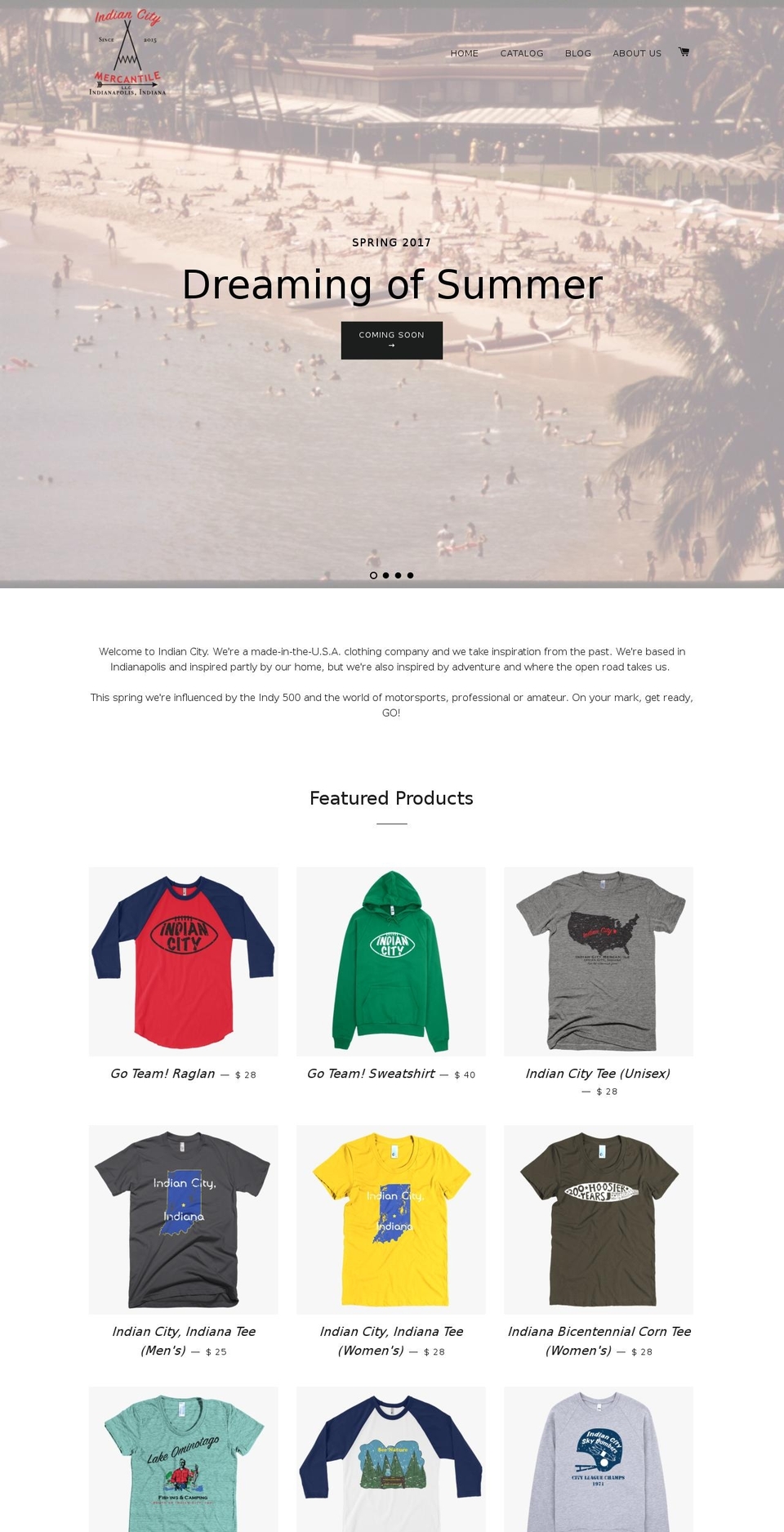 indiancitygoods.com shopify website screenshot