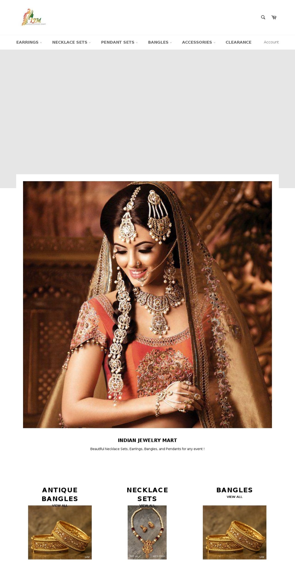 indianjewelrymart.com — Shopify storefront screenshot