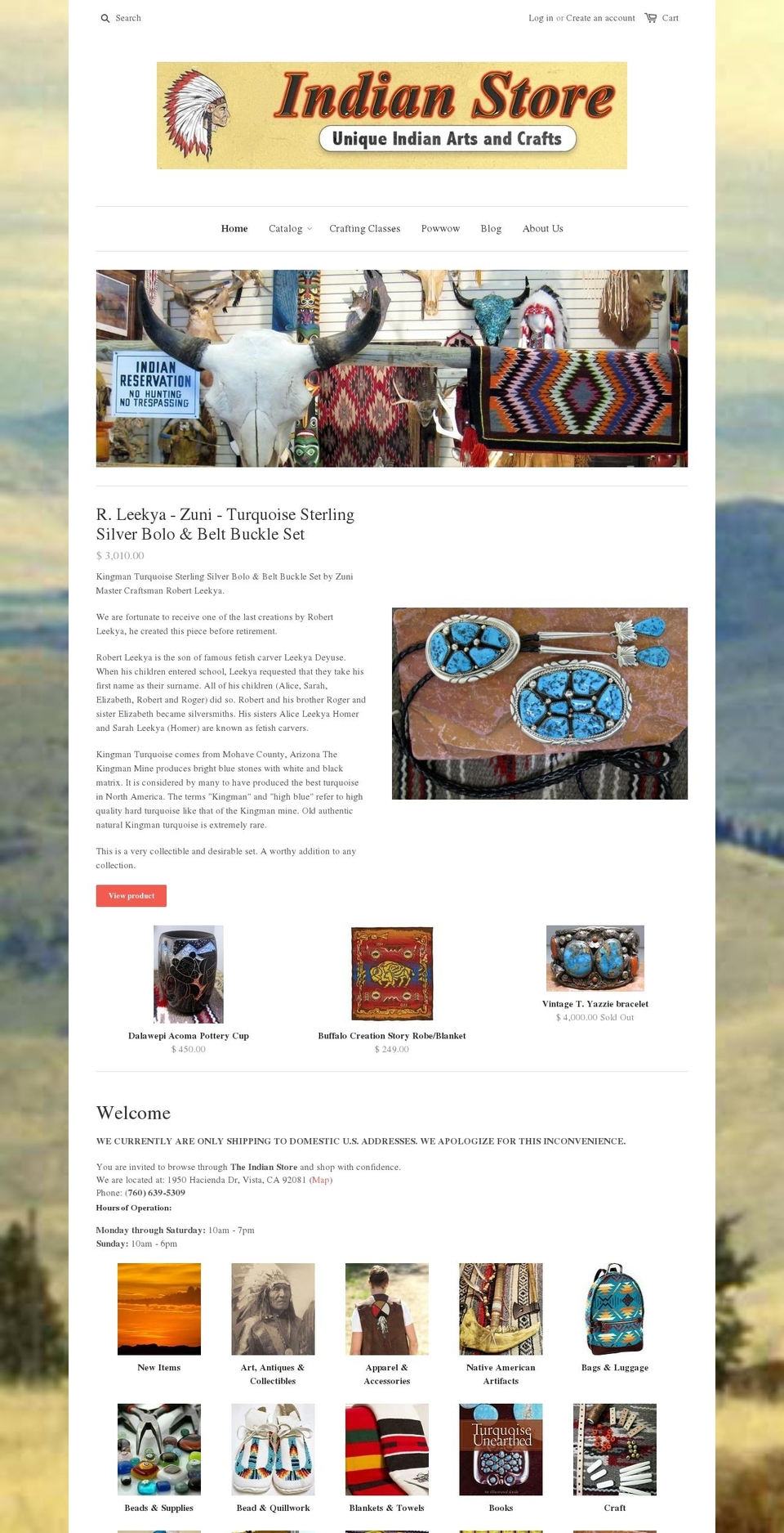 Sunrise Shopify theme site example indianstore.org