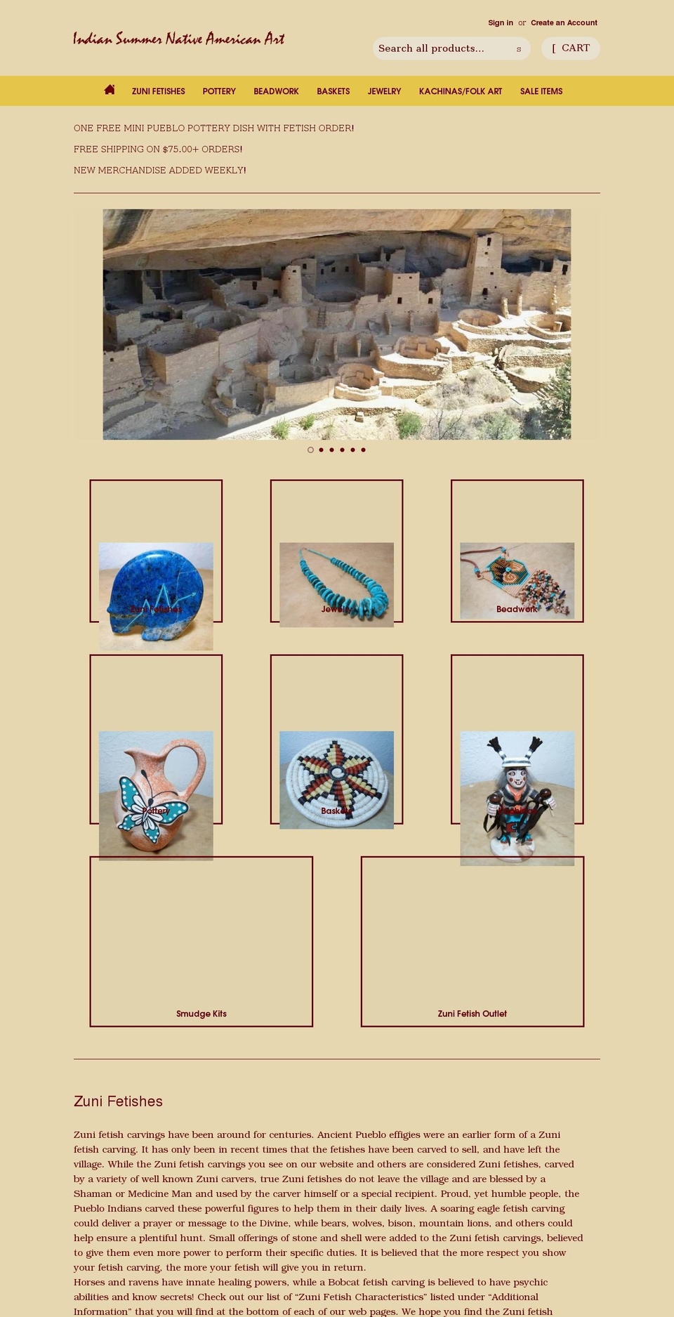 indiansummer.com shopify website screenshot