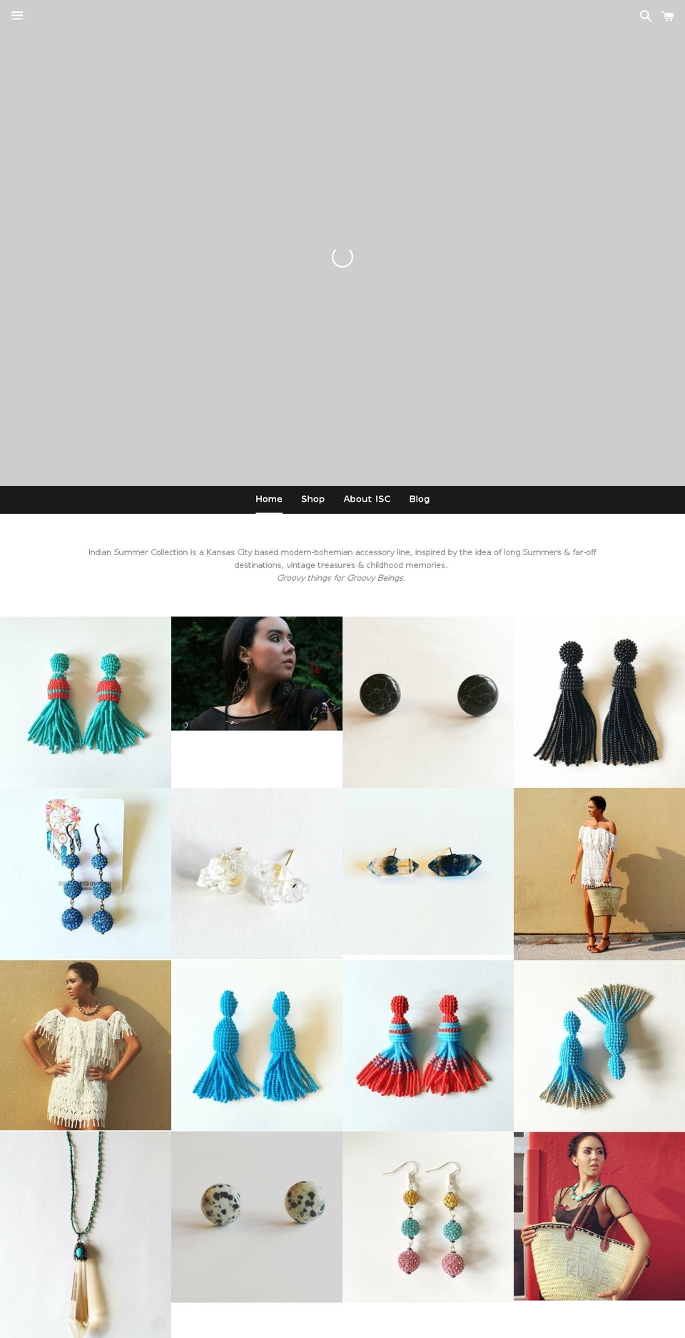 indiansummercollection.com shopify website screenshot