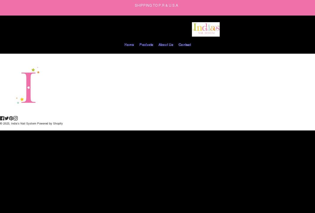 indiasnailsystem.com shopify website screenshot
