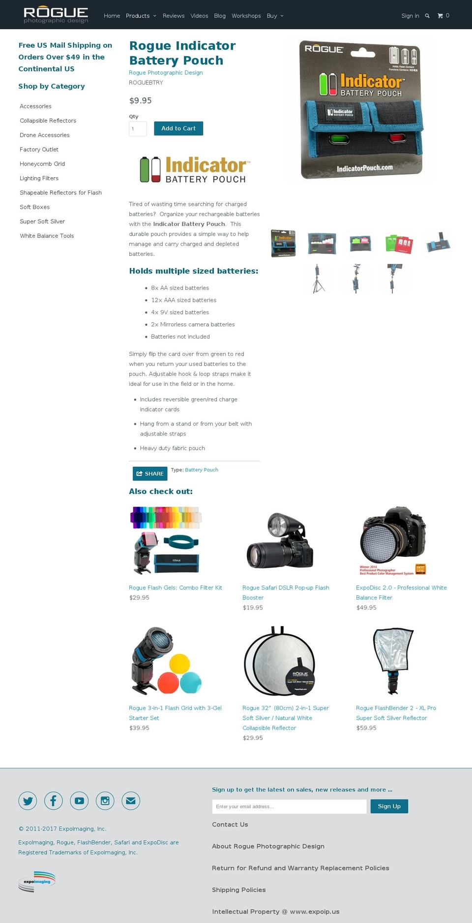 indicatorpouch.com shopify website screenshot