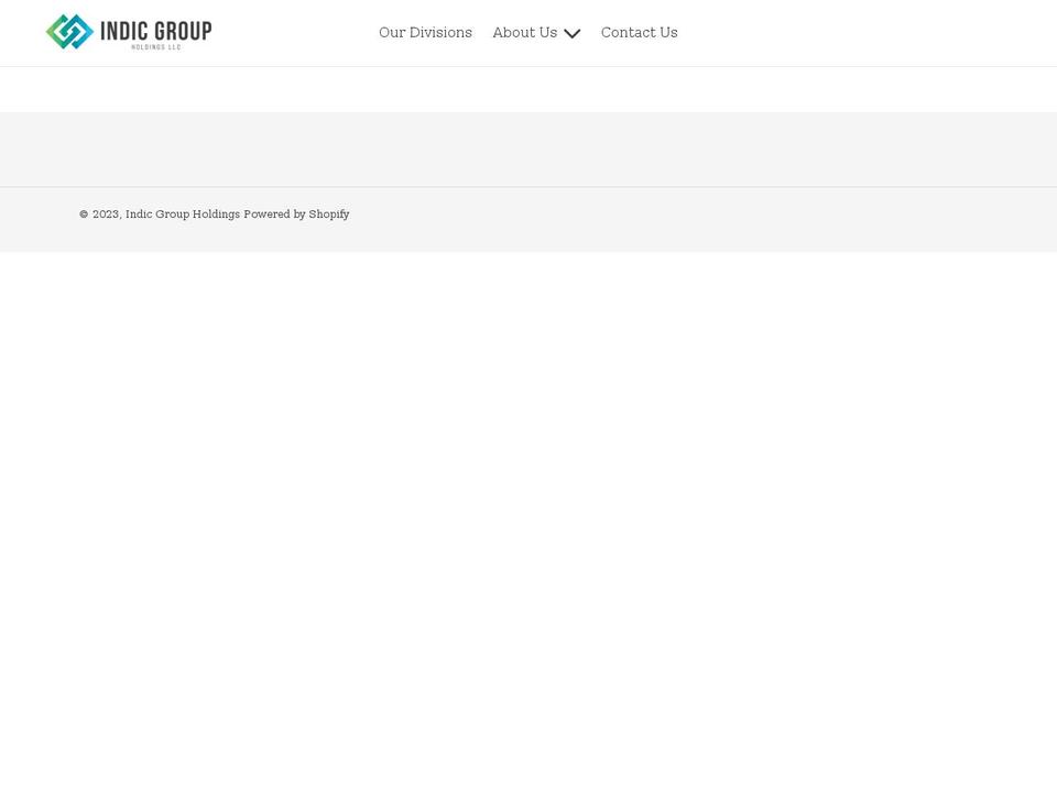 indicgrp.com shopify website screenshot