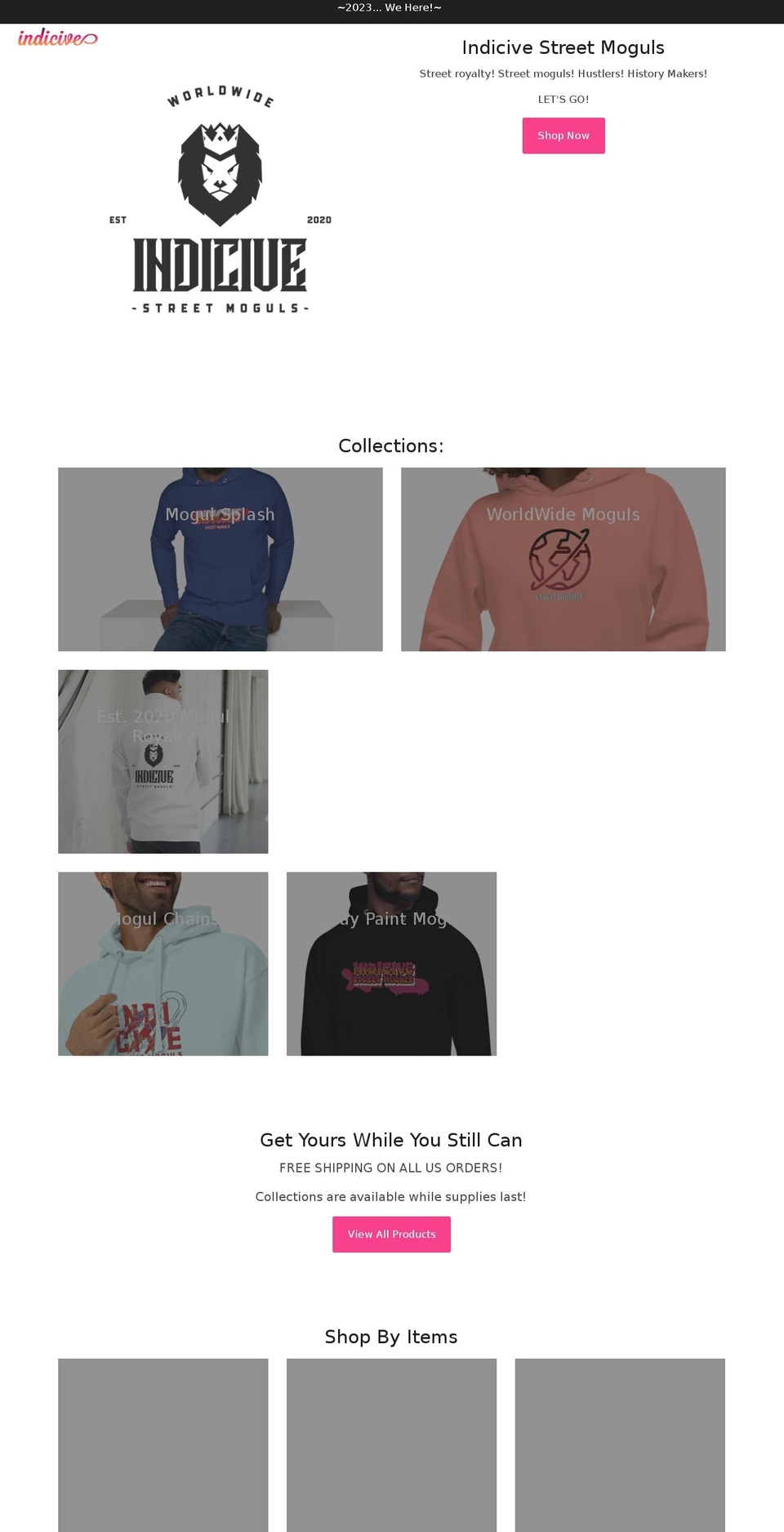 indicive.com shopify website screenshot