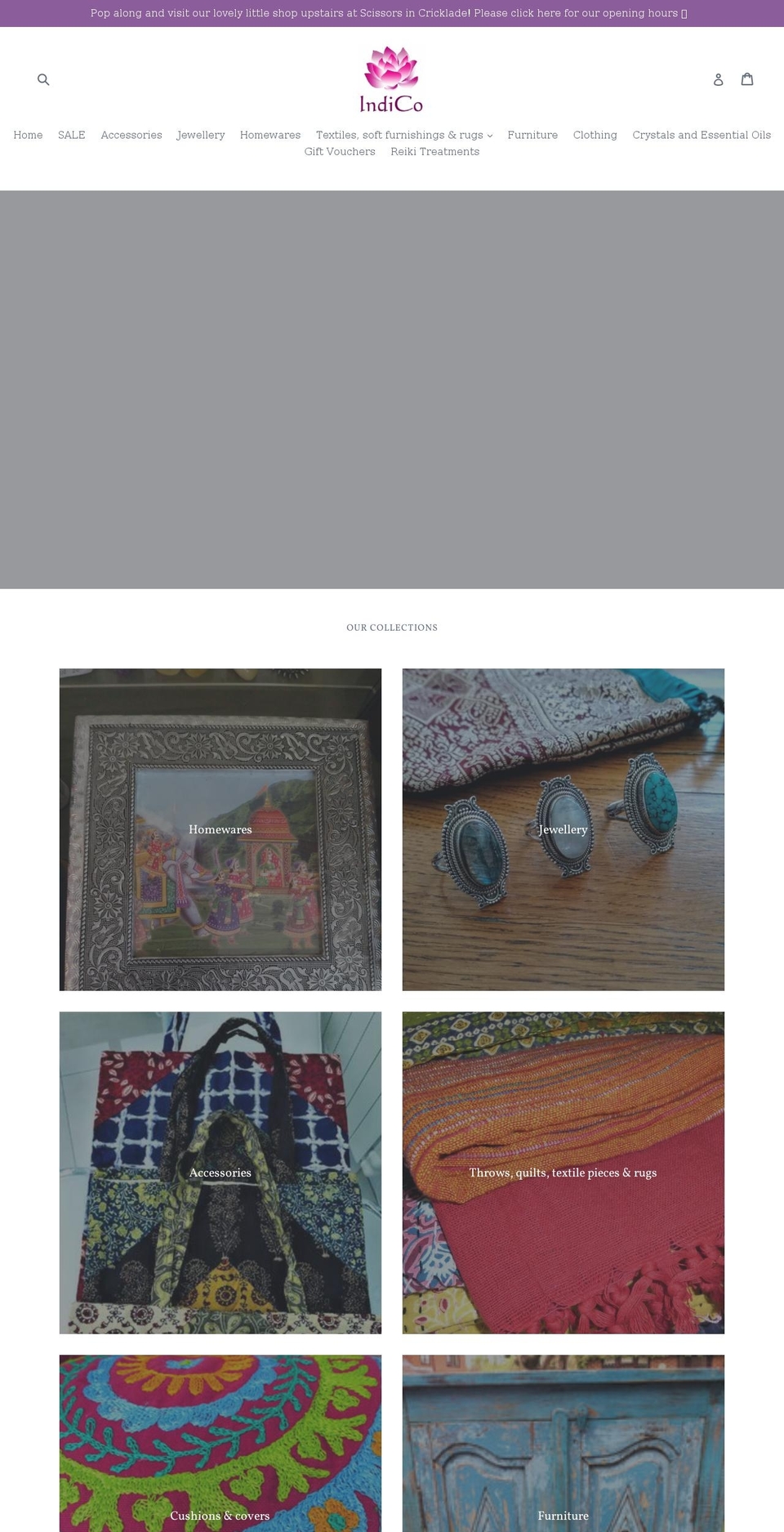 indicoonline.co.uk shopify website screenshot