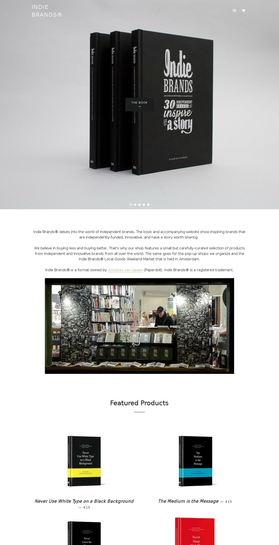 indie-brands-kids.com shopify website screenshot