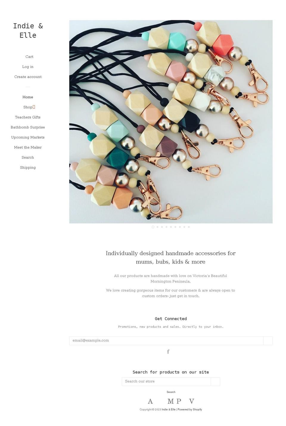indieandelle.com — Shopify storefront screenshot