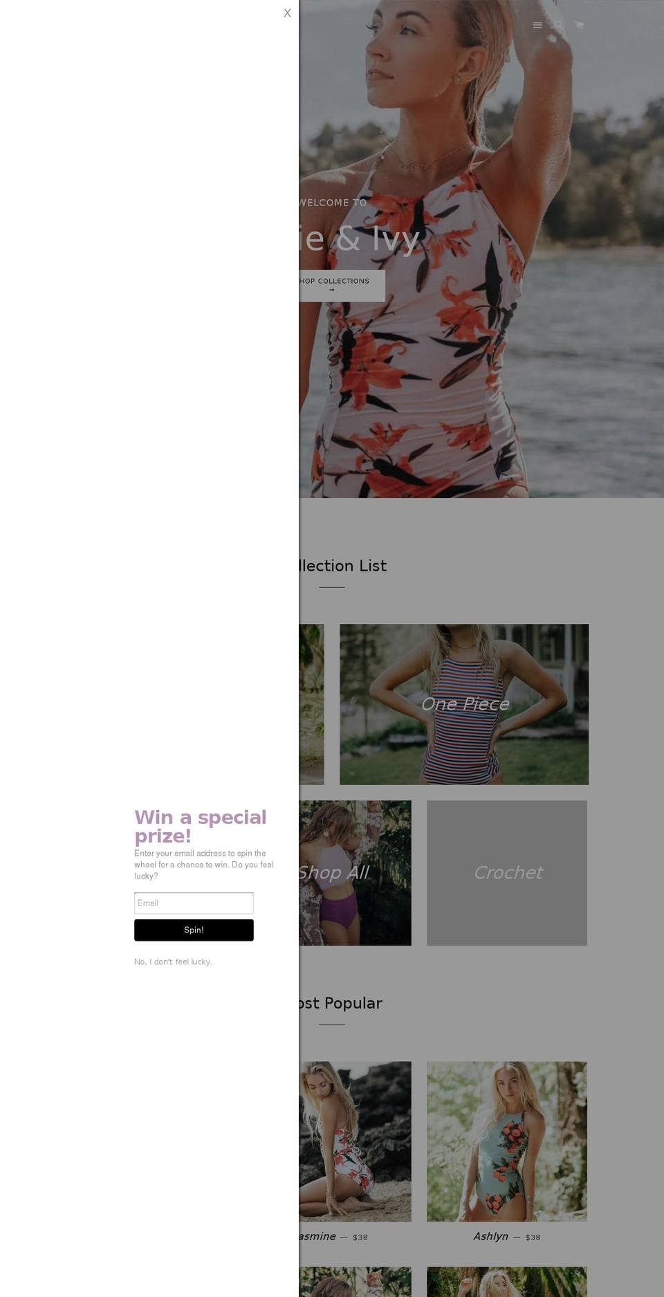 indieandivy.com — Shopify storefront screenshot