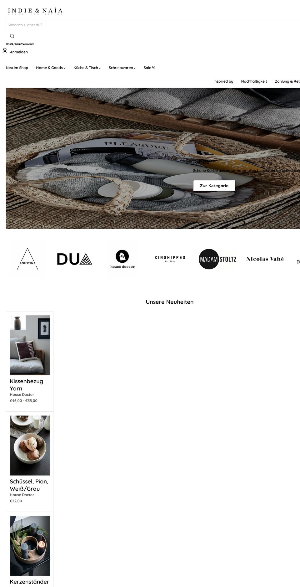 PXU - Shopify theme site example indieandnaia.com