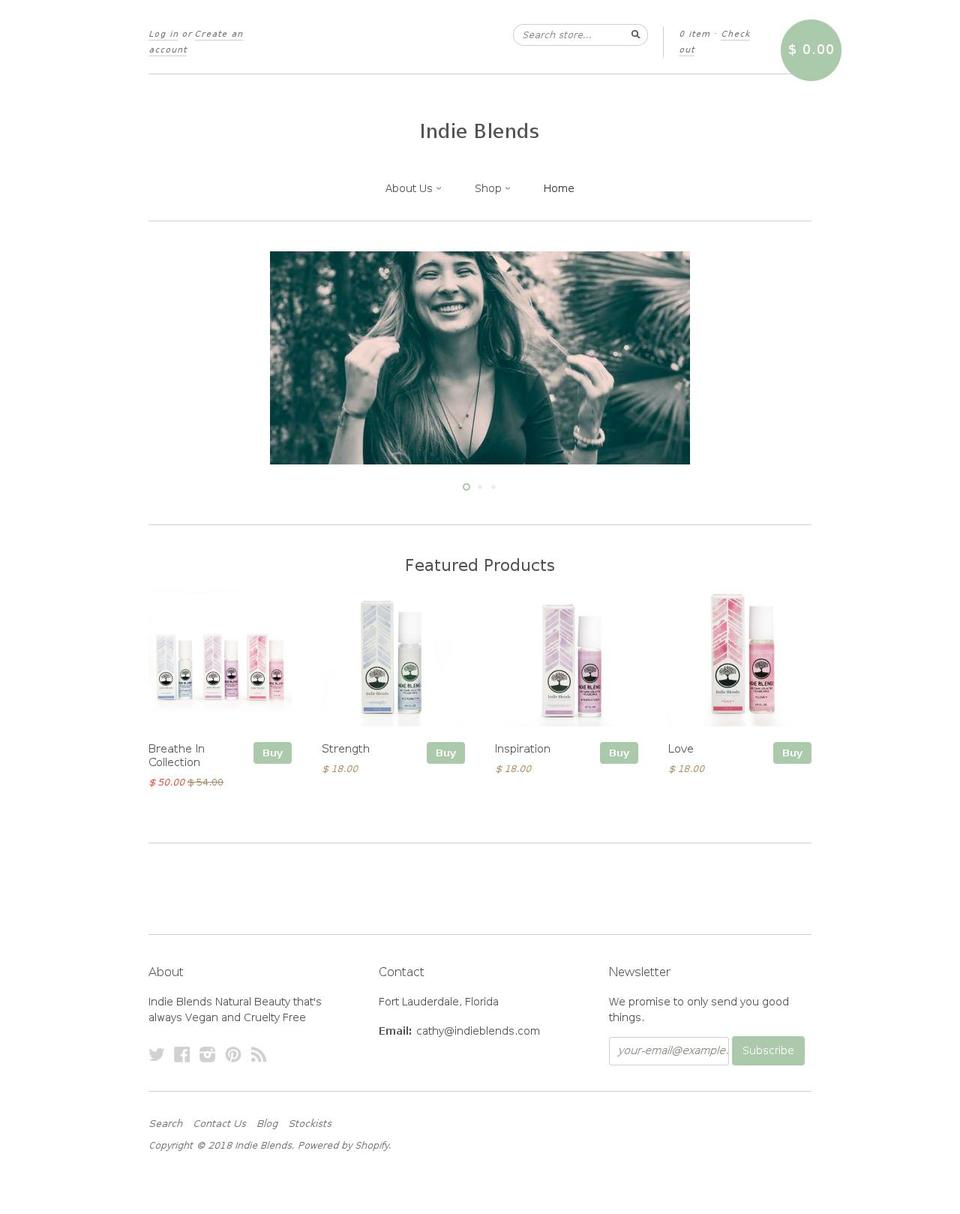 indieblends.com — Shopify storefront screenshot