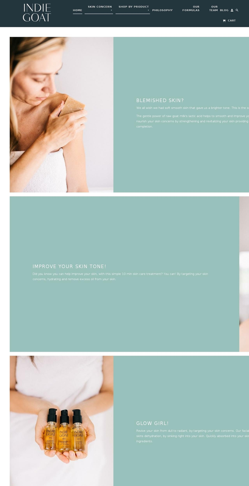 indiegoat.com — Shopify storefront screenshot