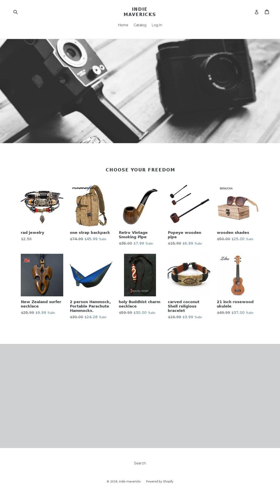 indiemavericks.com — Shopify storefront screenshot