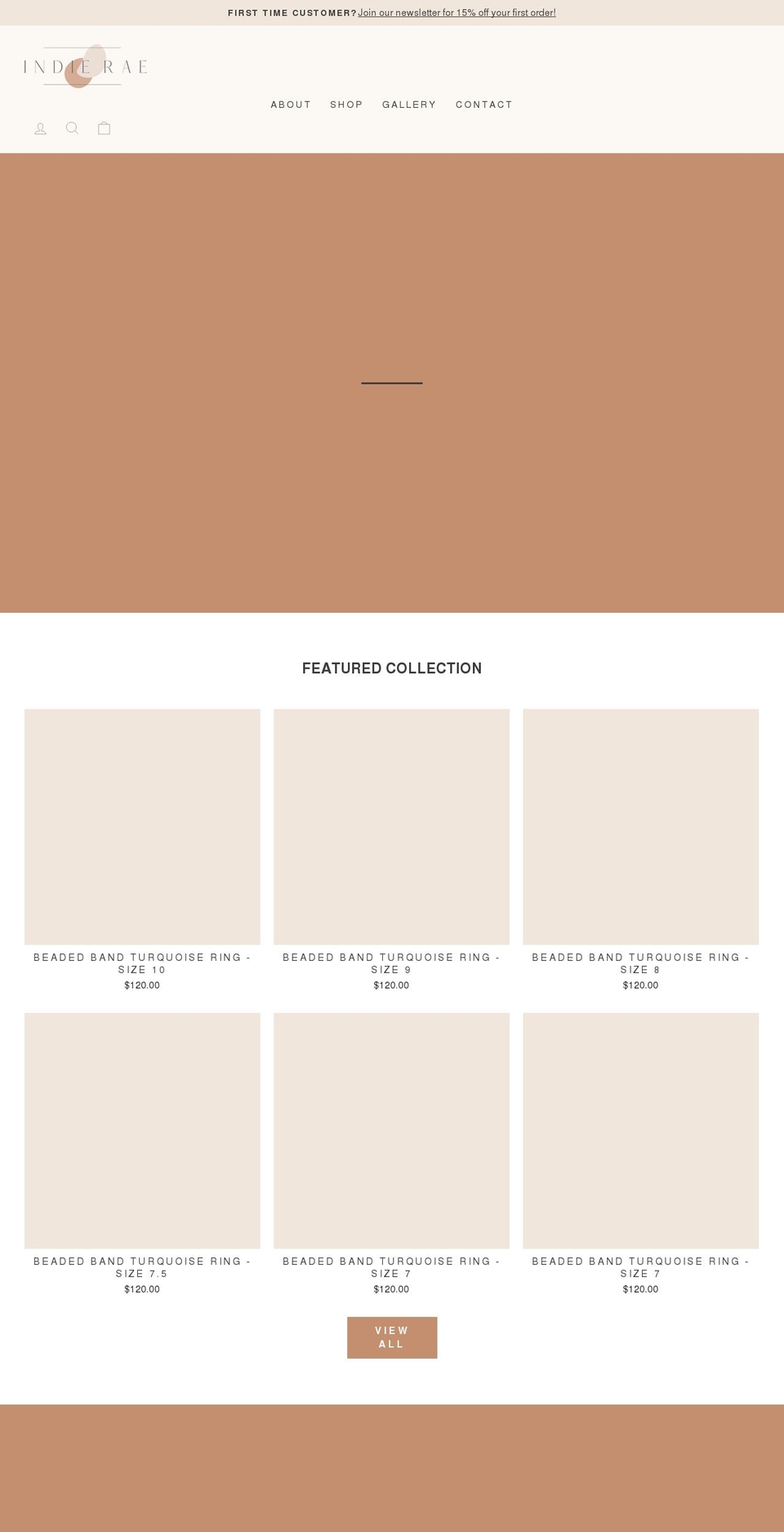 indierae.com shopify website screenshot