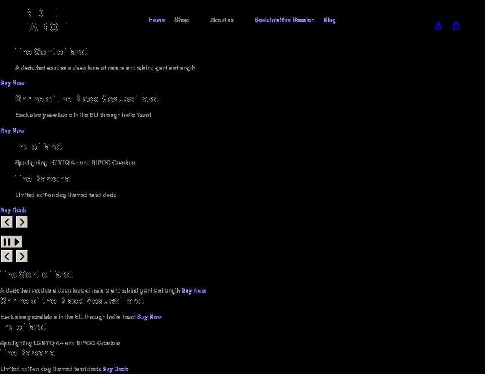 indietarot.co shopify website screenshot