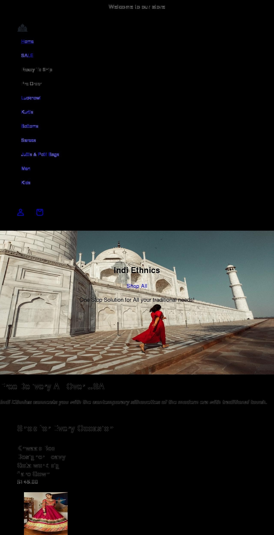 indiethnics.com — Shopify storefront screenshot