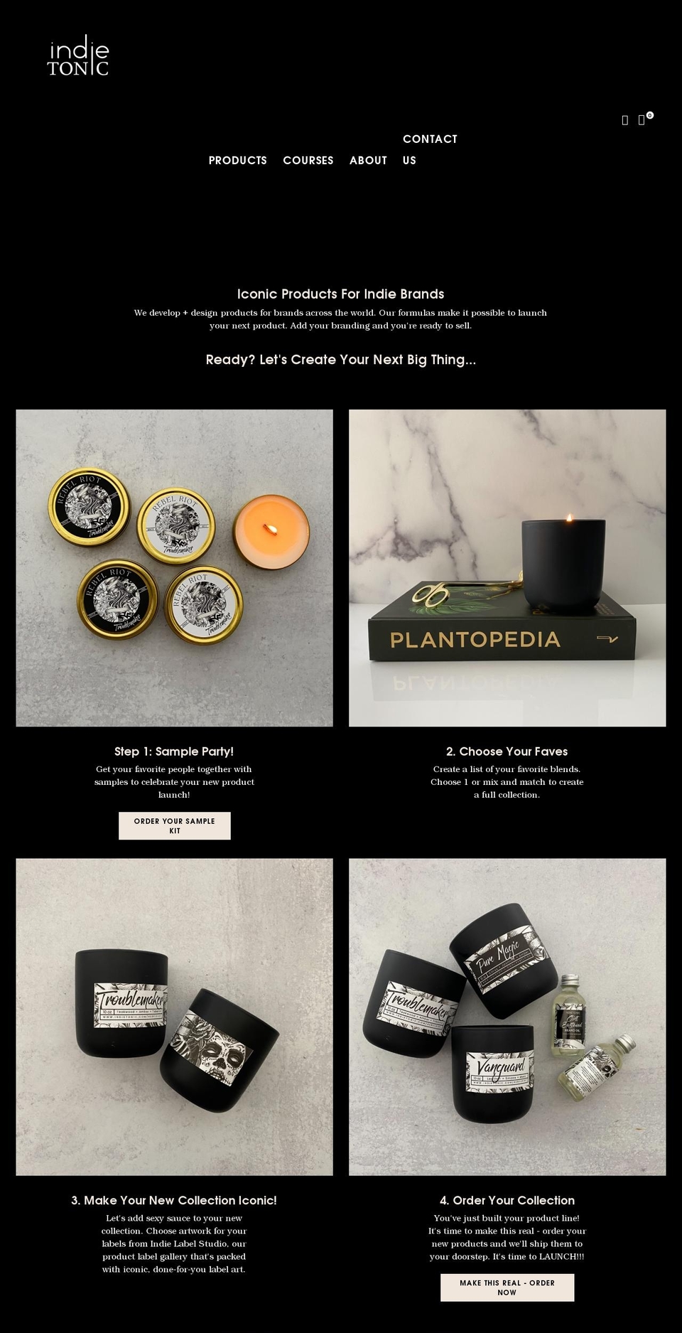 indietonic.com shopify website screenshot