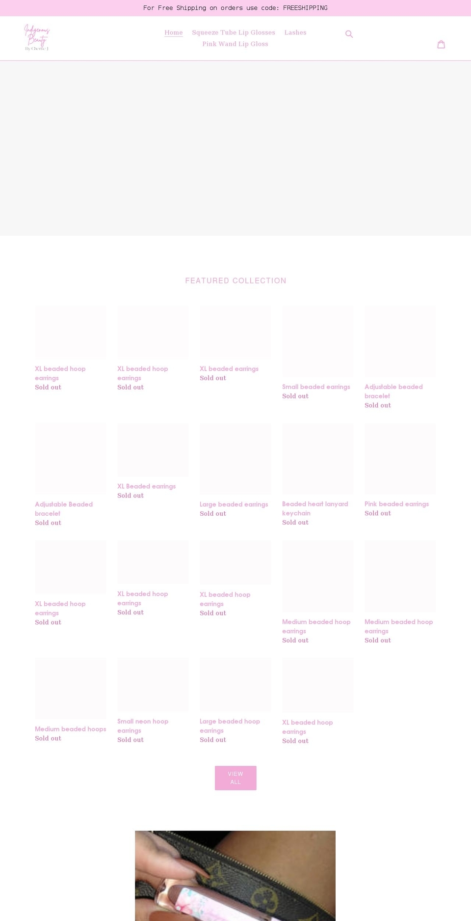 indigenousbeautybycherisej.com shopify website screenshot