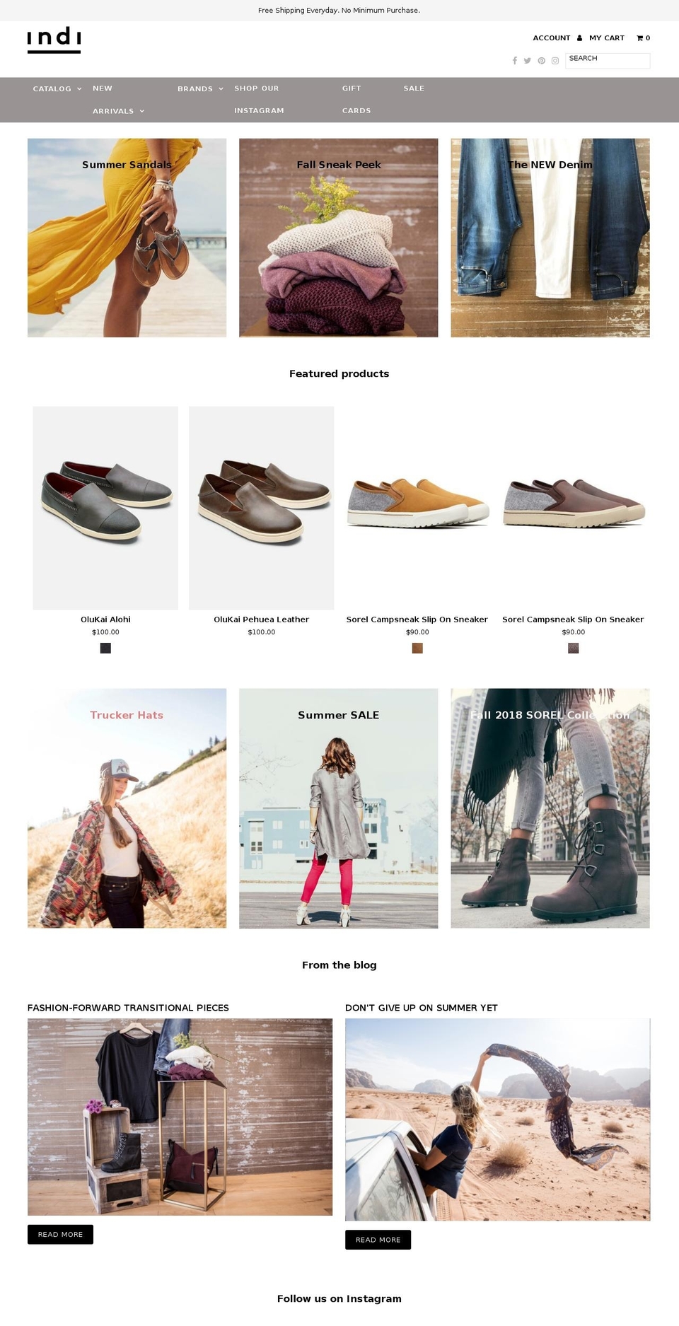 indigenousboutique.com — Shopify storefront screenshot