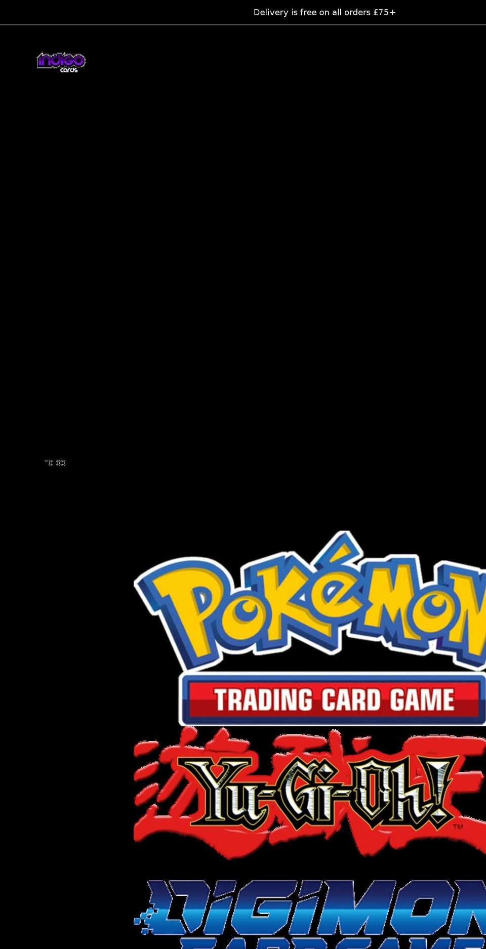 indigo-cards.com shopify website screenshot