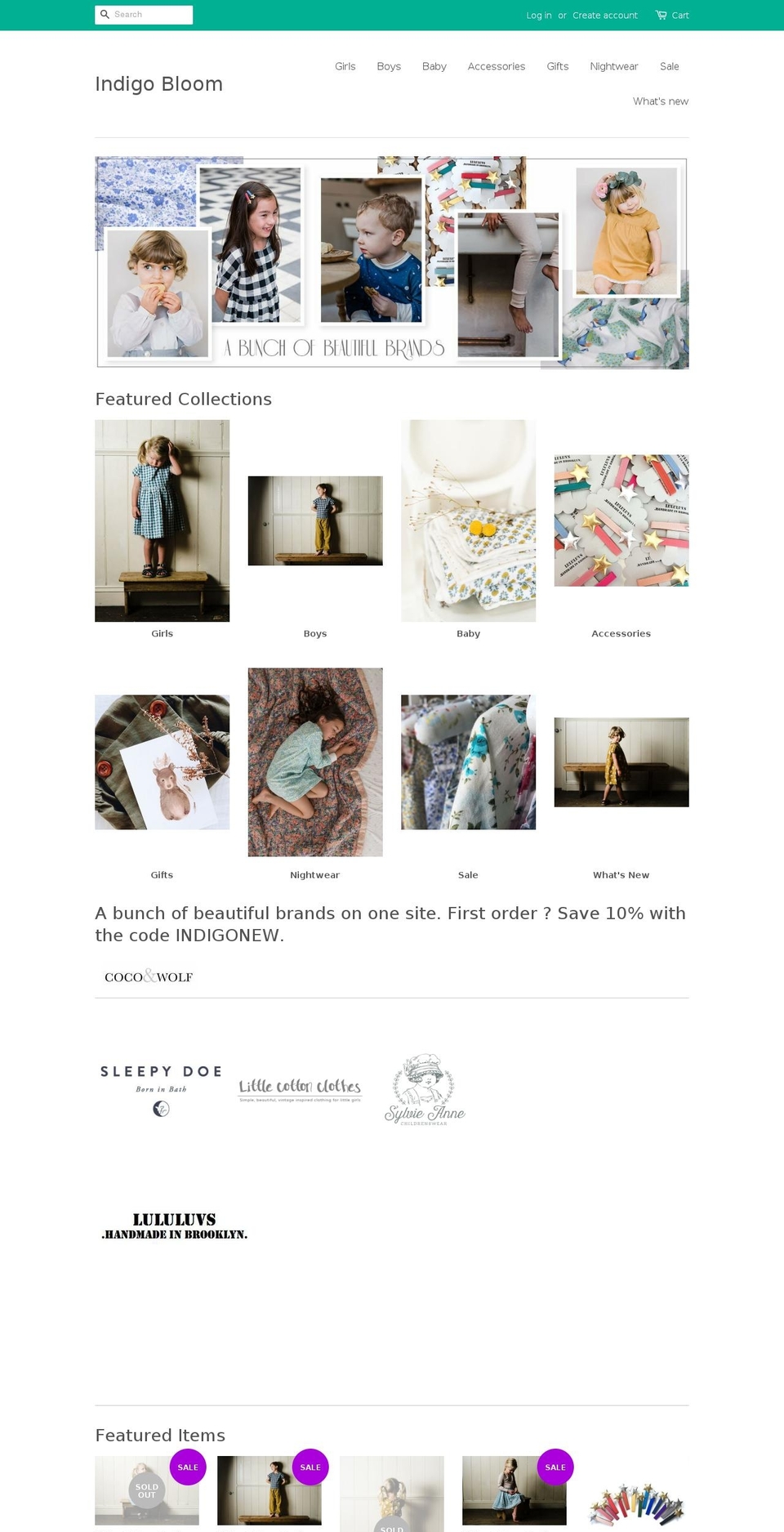 indigobloom.co.uk shopify website screenshot