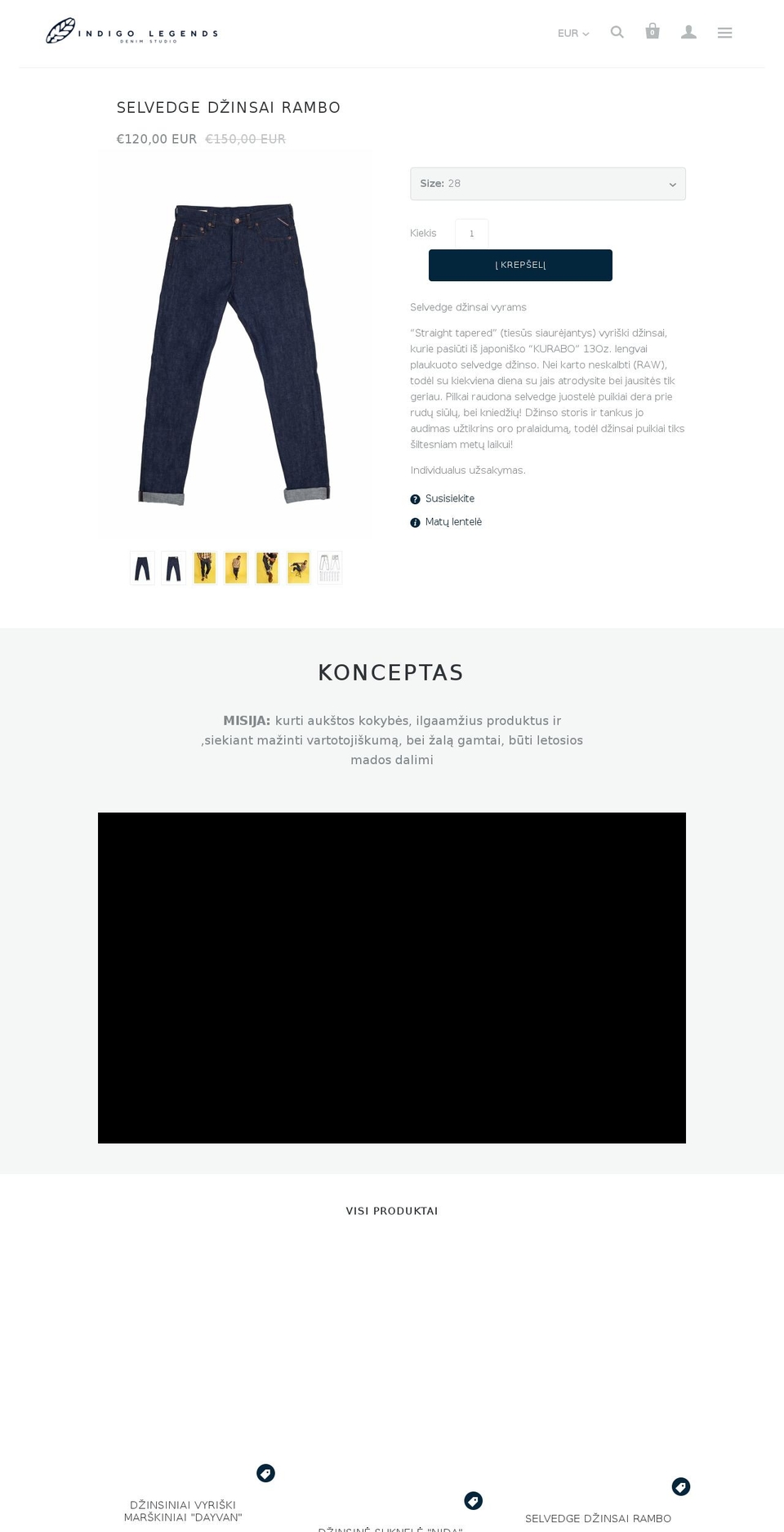 indigolegends.com — Shopify storefront screenshot
