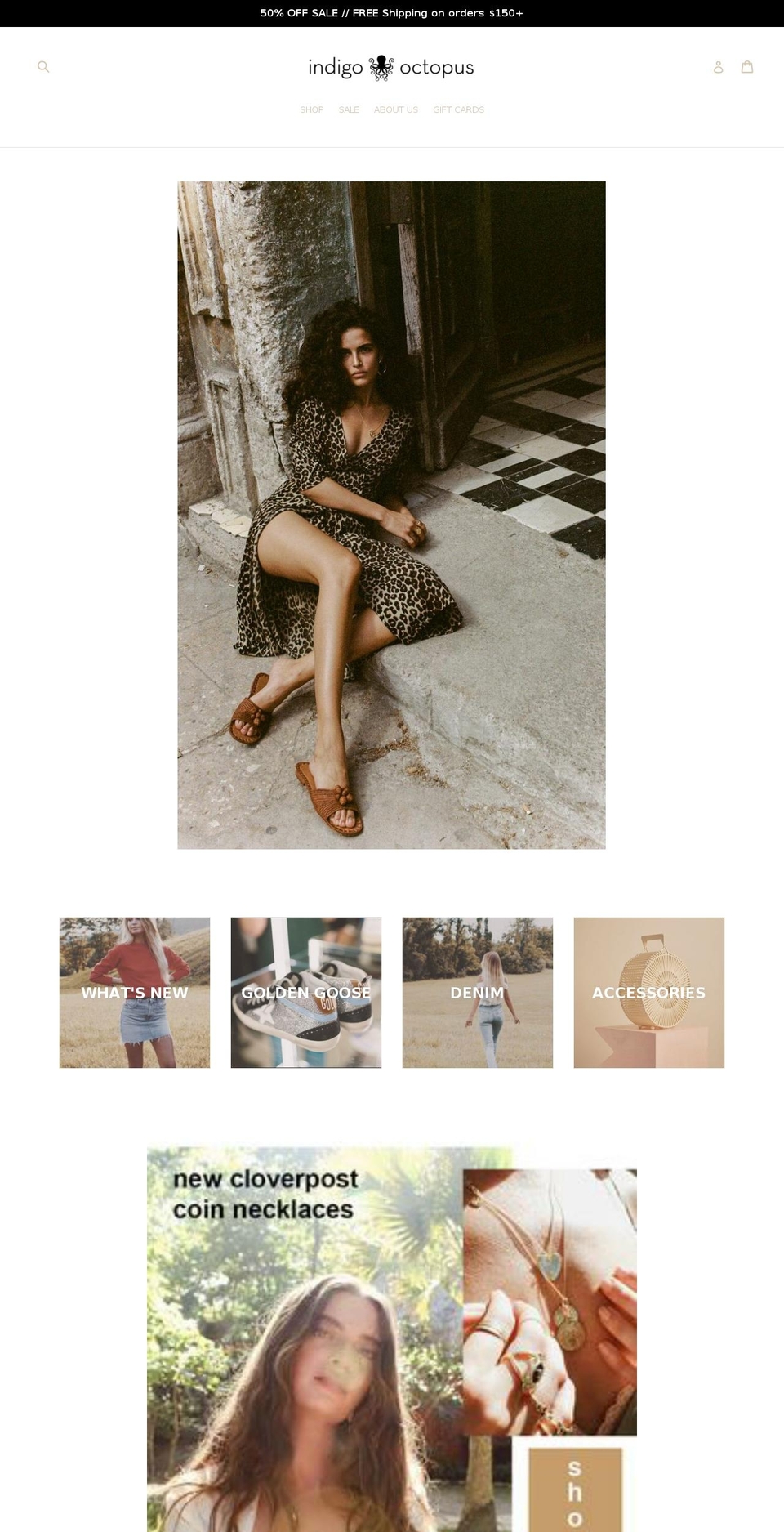 indigooctopus.com shopify website screenshot