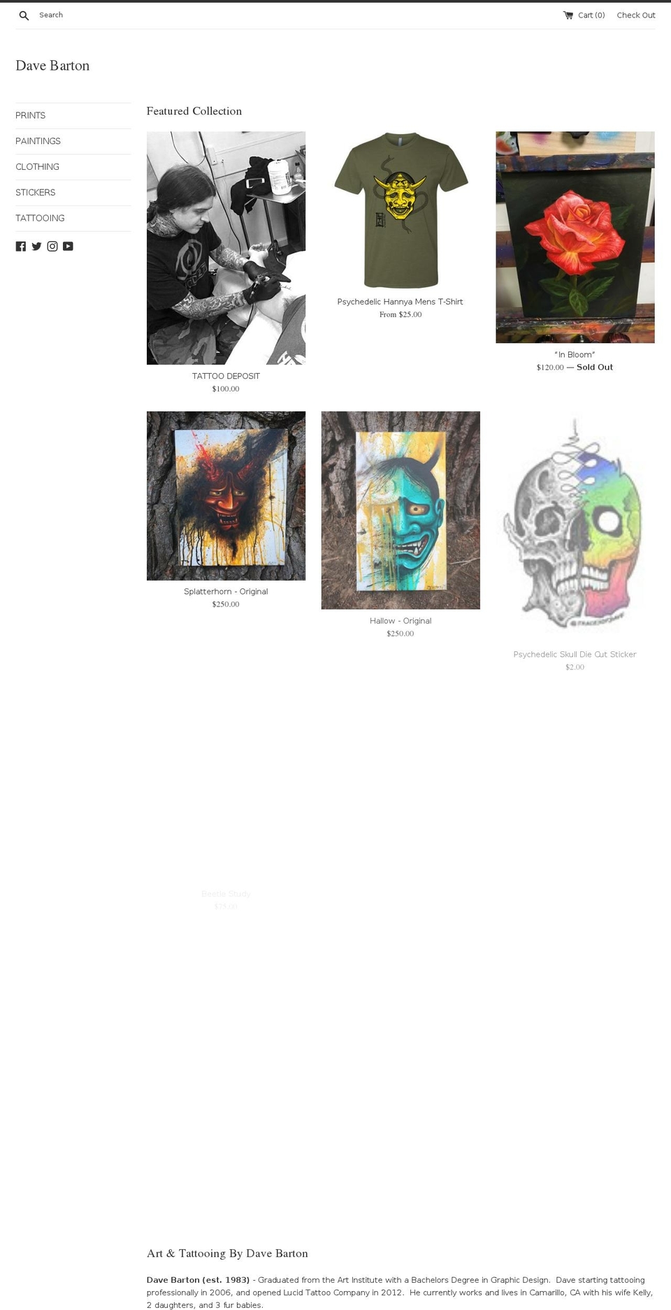 indigorelics.com — Shopify storefront screenshot