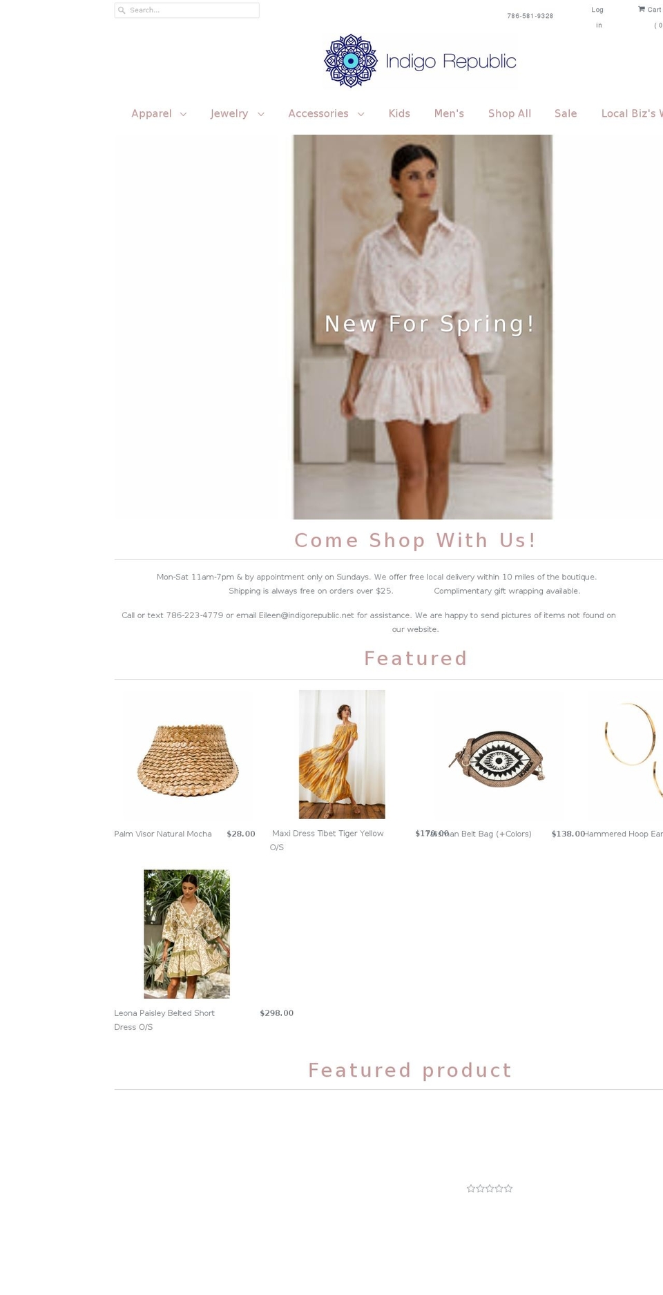 indigorepublic.net shopify website screenshot