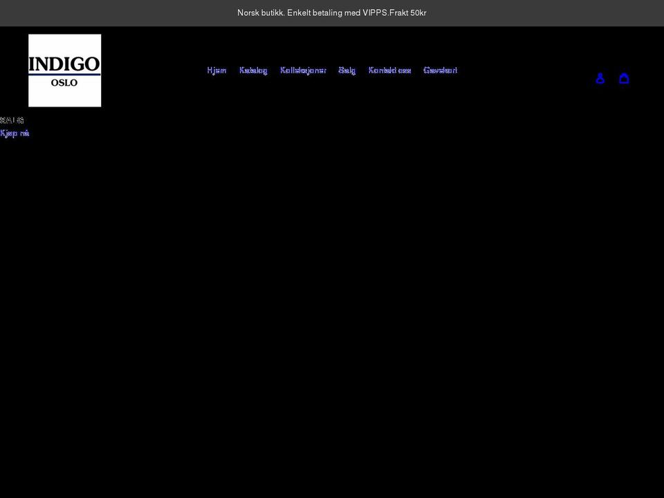 indigoslo.no shopify website screenshot