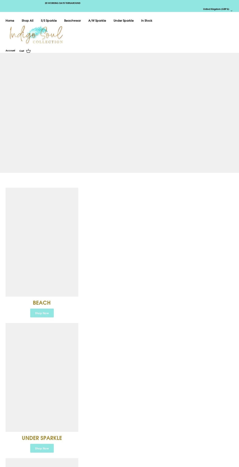 indigosoul.shop shopify website screenshot