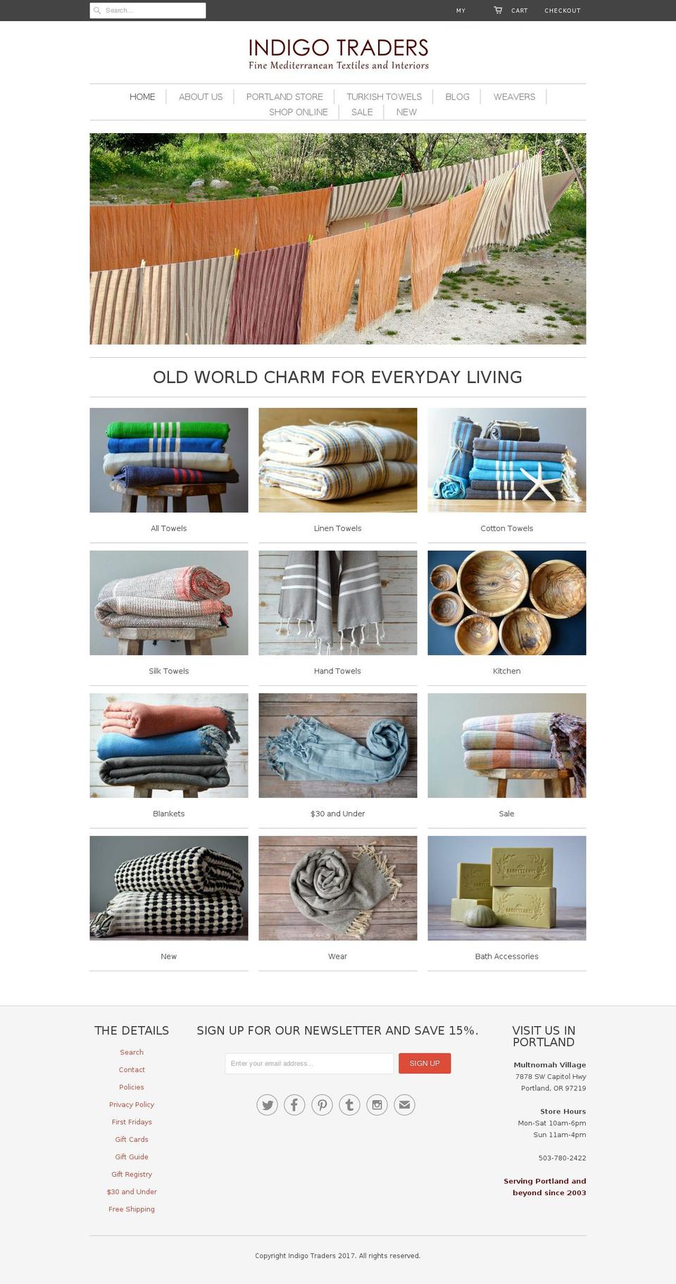 indigotraders.com shopify website screenshot