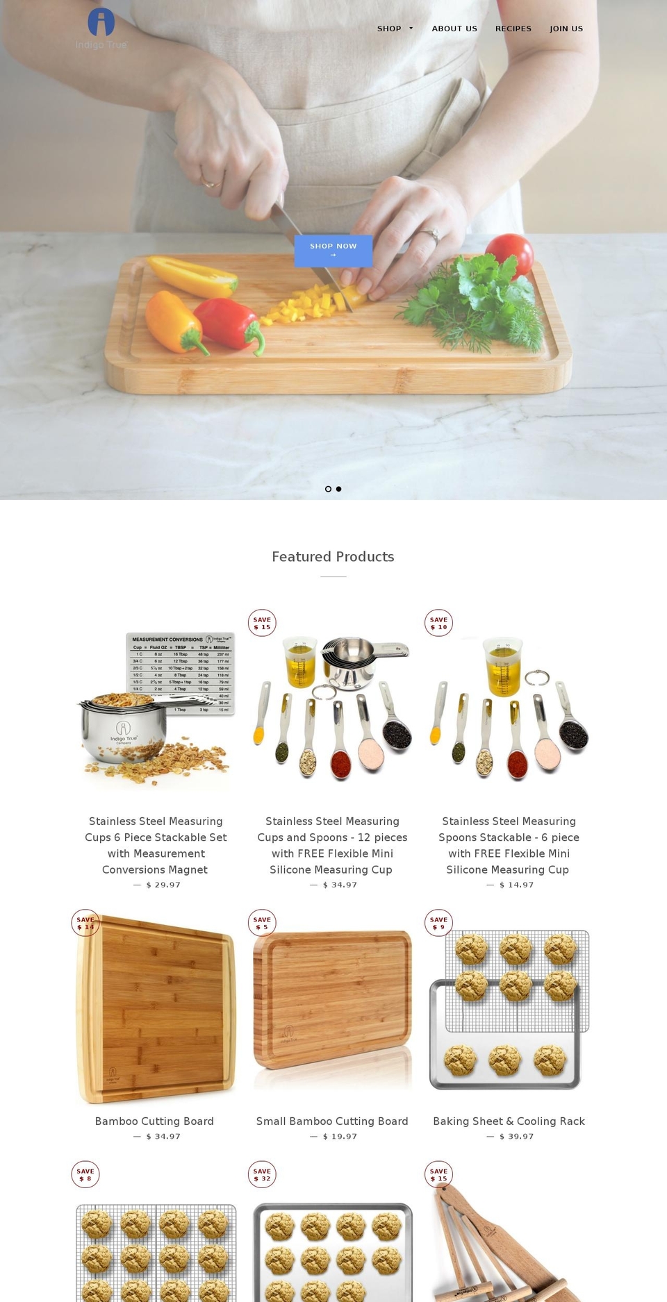 indigotruecompany.com shopify website screenshot