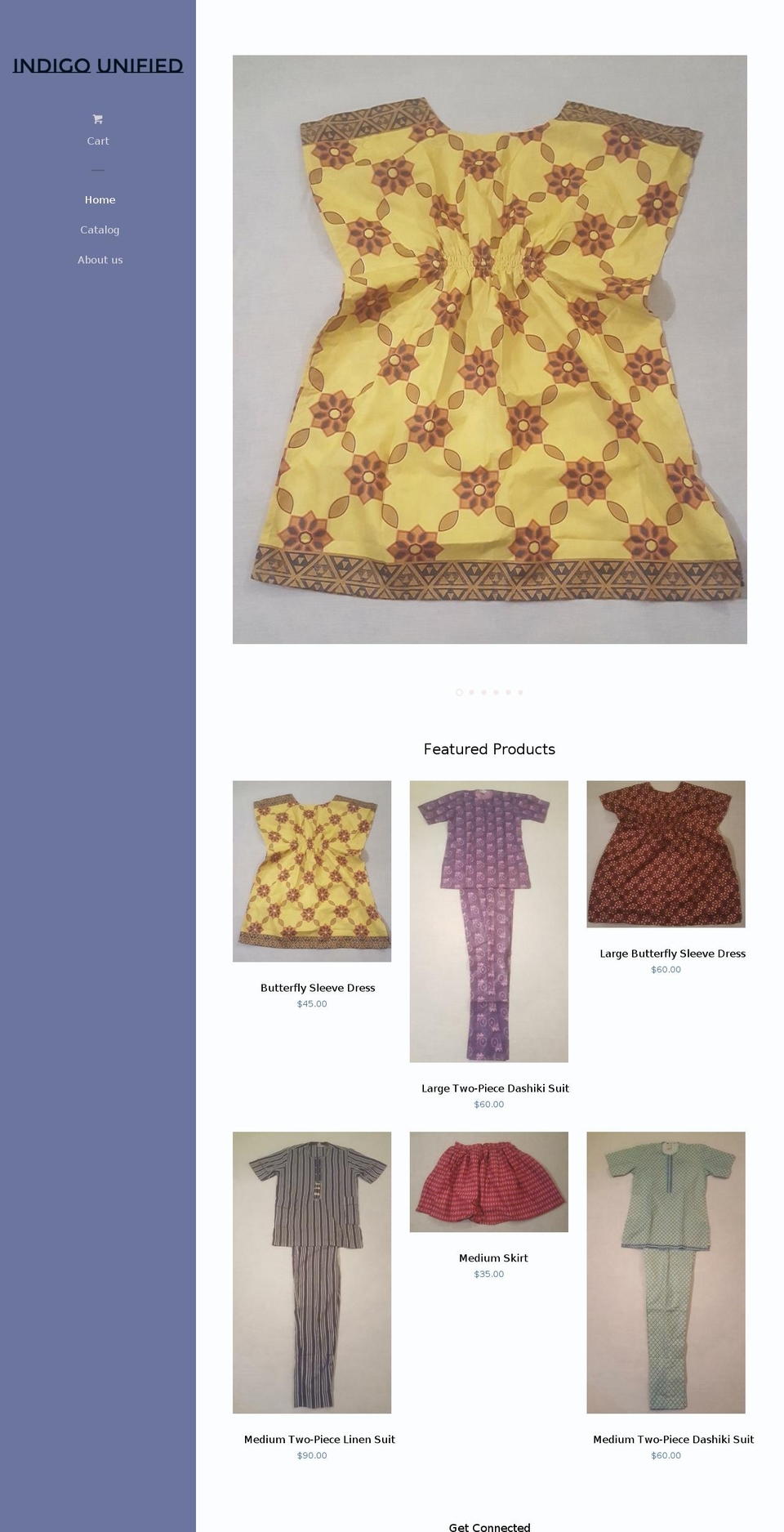 indigounified.com — Shopify storefront screenshot