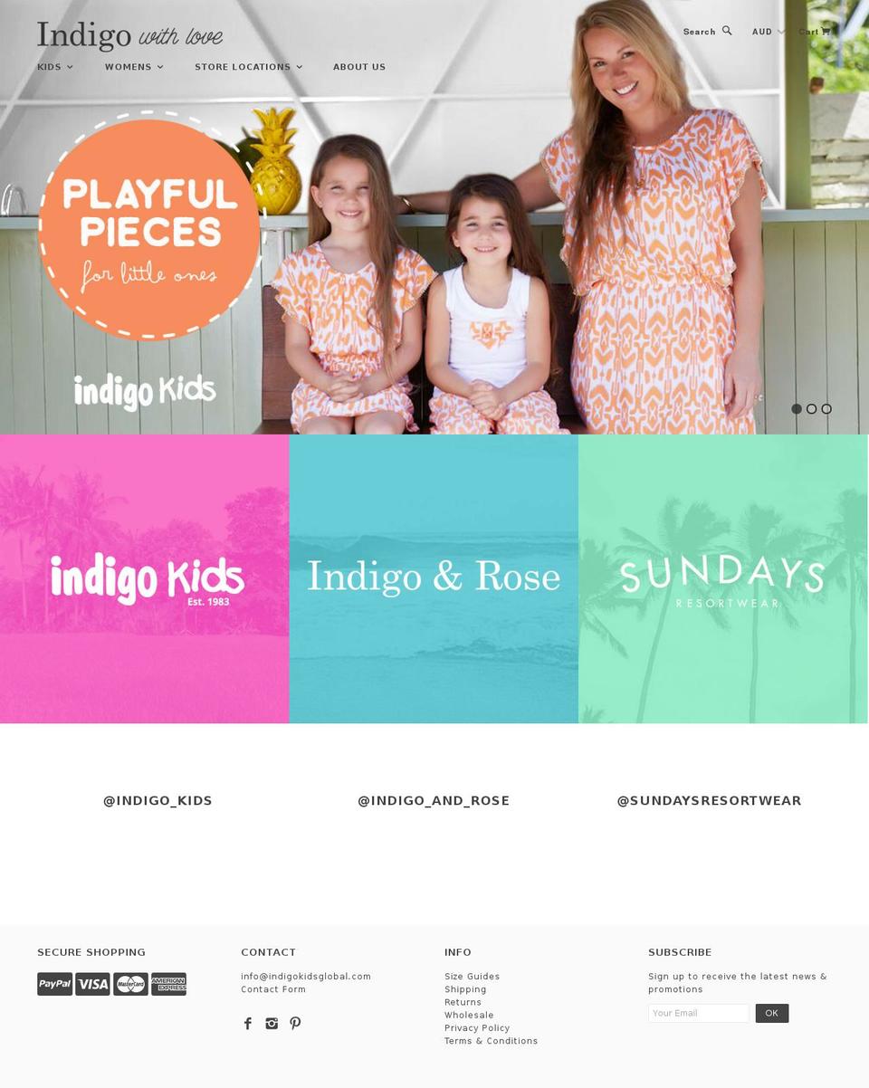 indigowithlove.com shopify website screenshot