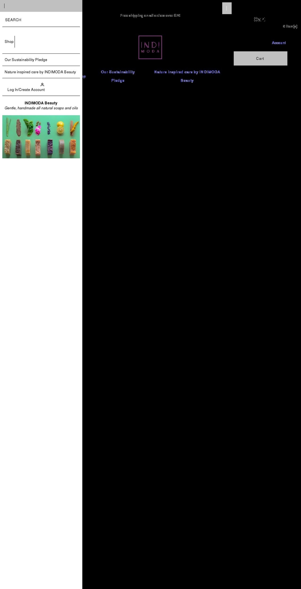 indimoda.com shopify website screenshot