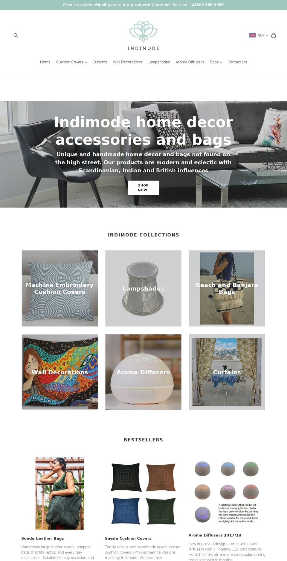 indimode.com shopify website screenshot