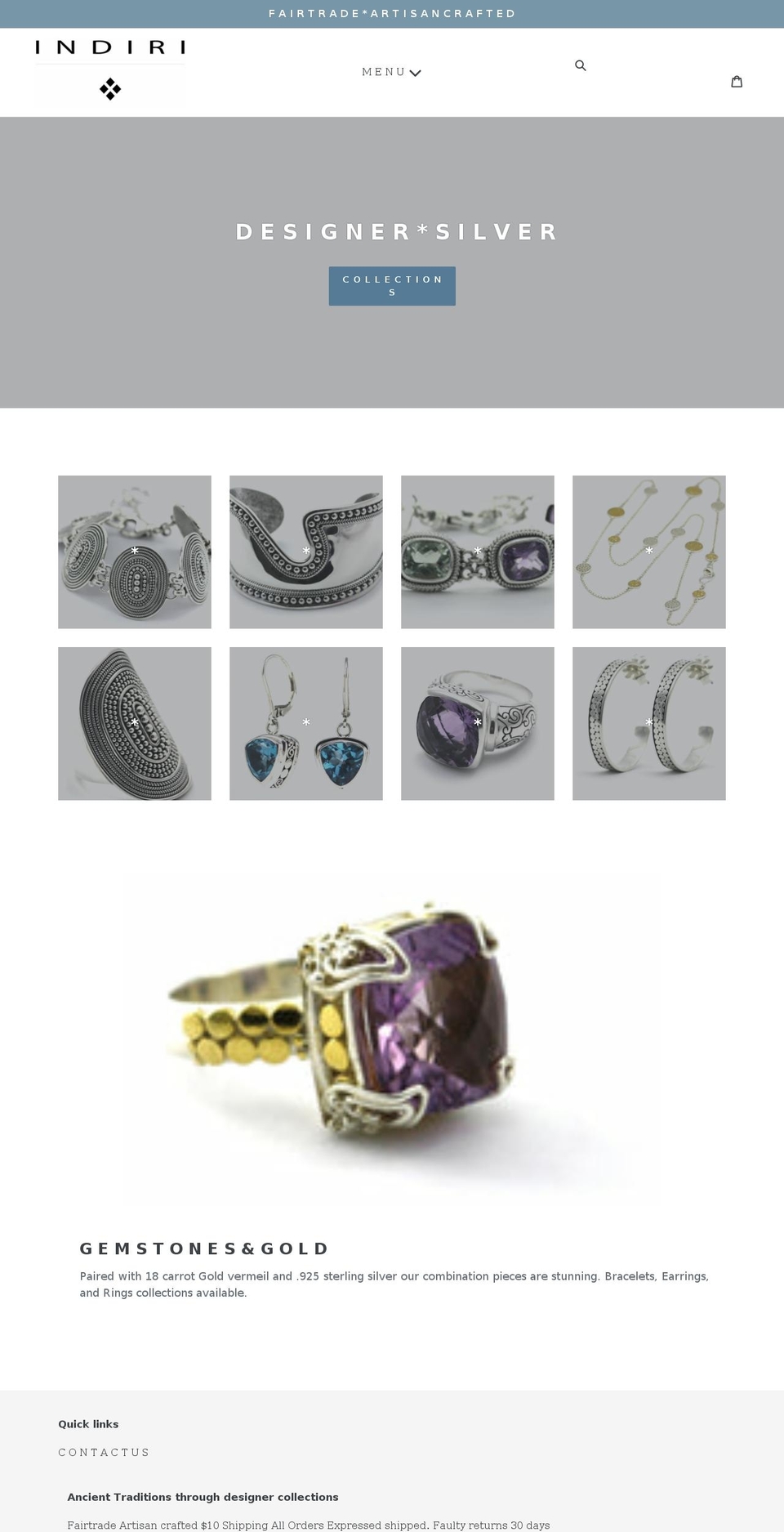 indiri.com.au shopify website screenshot