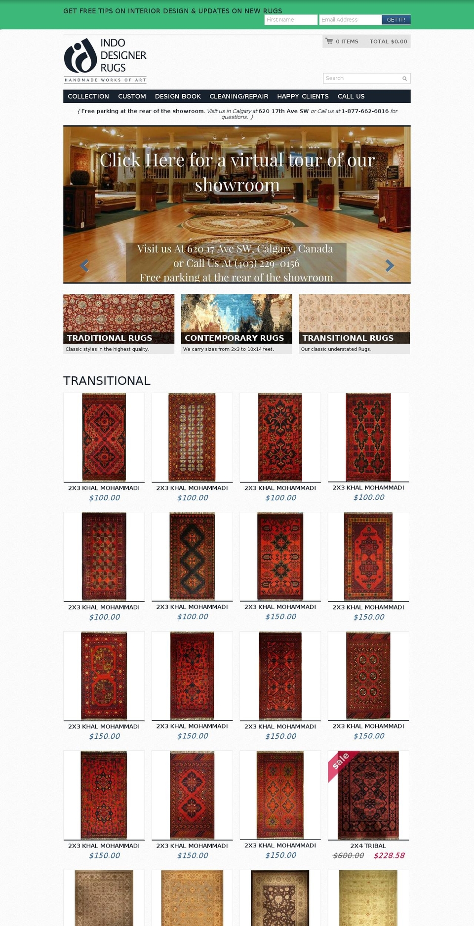 indodesignerugs.com shopify website screenshot