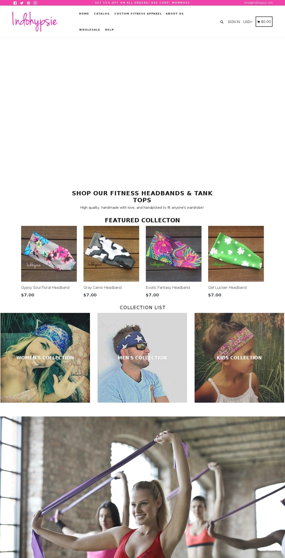 indohypsie.com — Shopify storefront screenshot