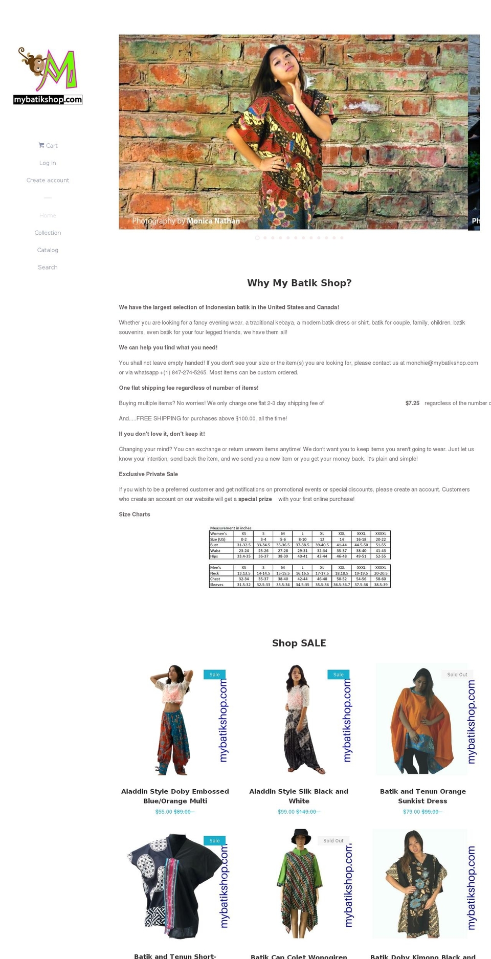 indonesianbatikhouse.com — Shopify storefront screenshot