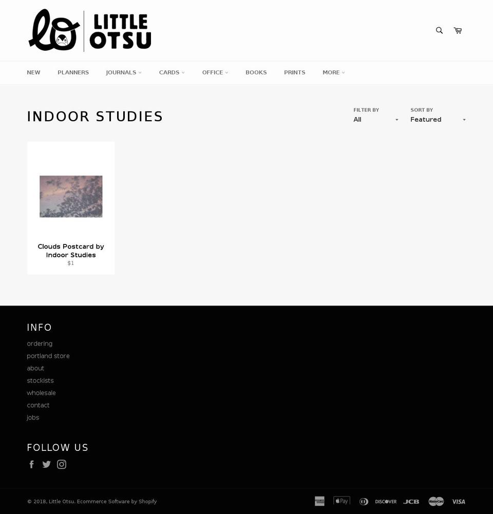 indoorstudies.com — Shopify storefront screenshot