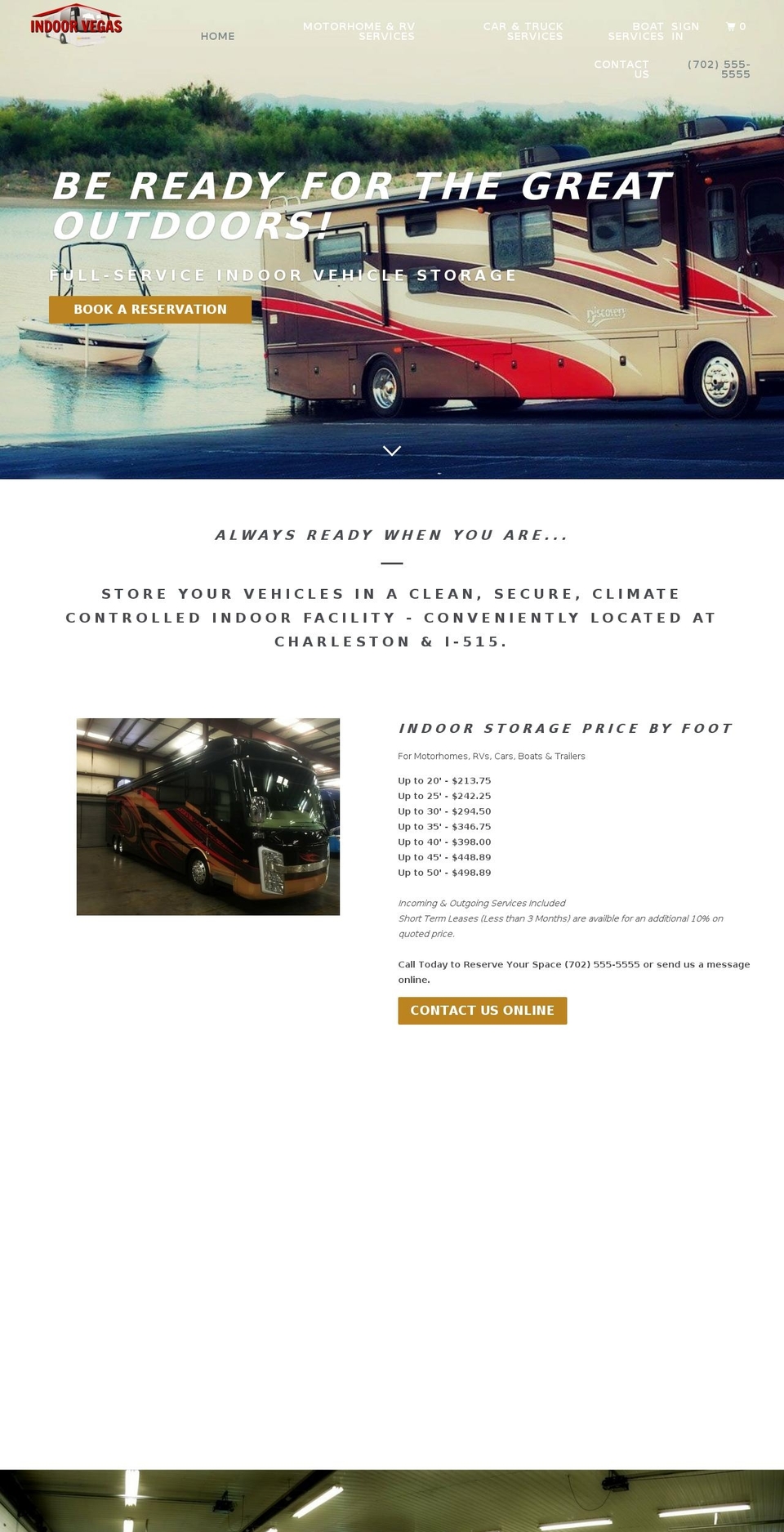 indoorvegas.com shopify website screenshot