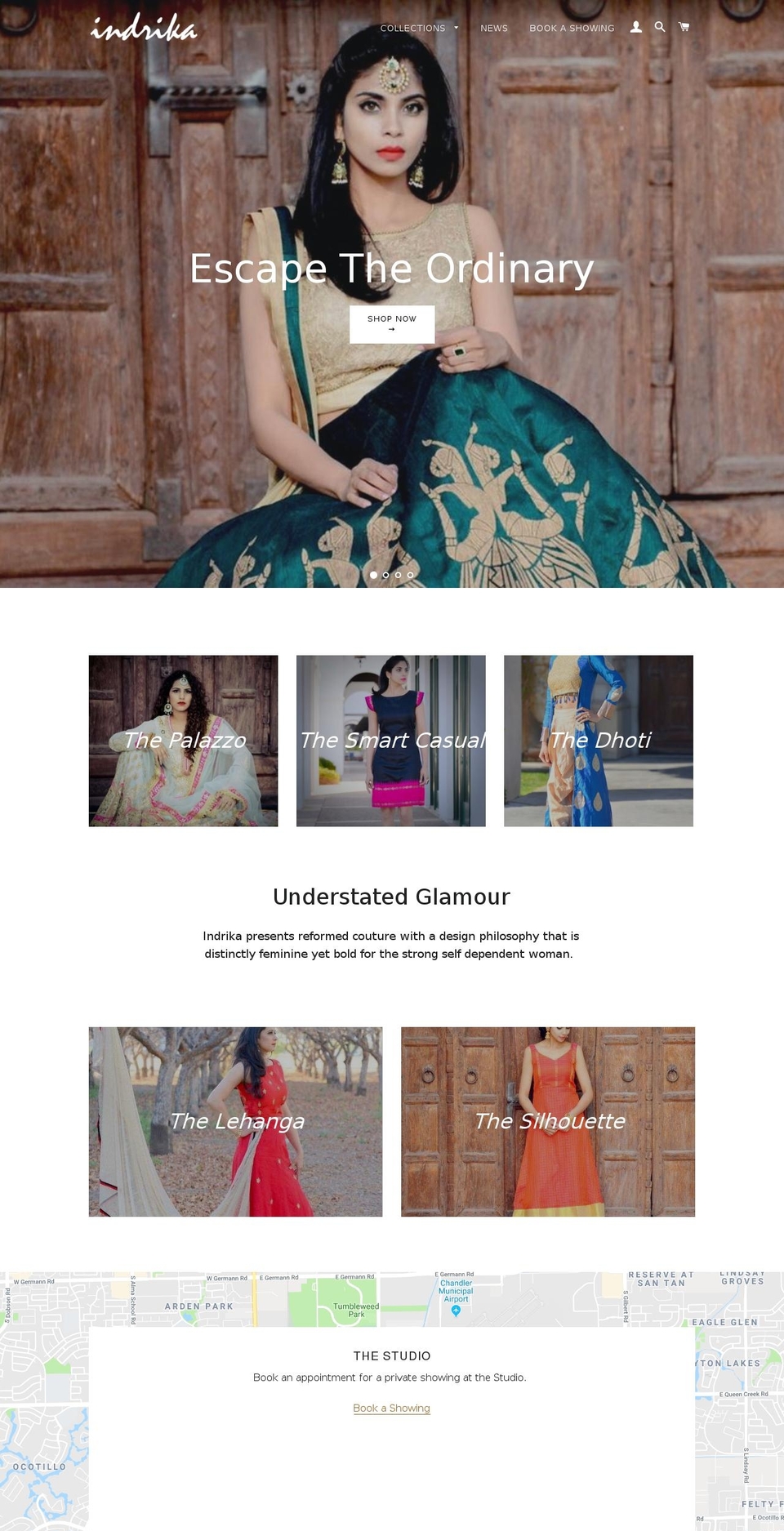 indrika.com — Shopify storefront screenshot